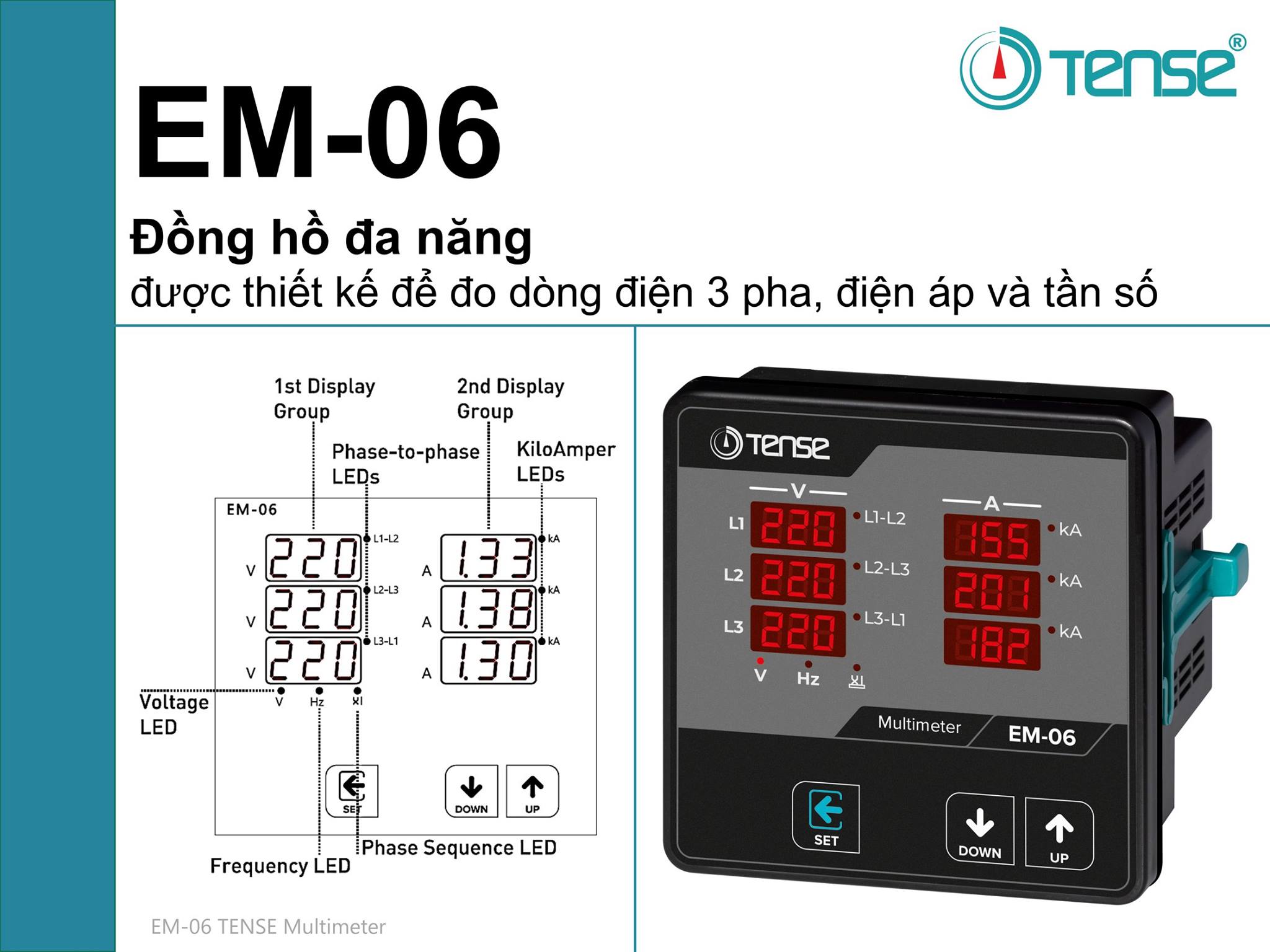 TENSE Vietnam - EM-06 Multimeter TENSE Elektronik Đồng hồ... | Facebook