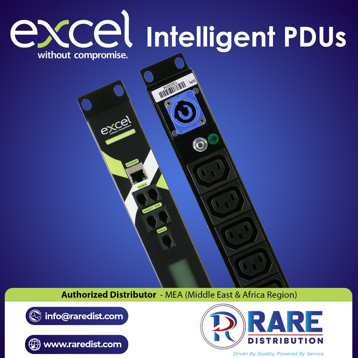 Rare - Excel IPLite range of PDU's are designed and manufactured in the ...