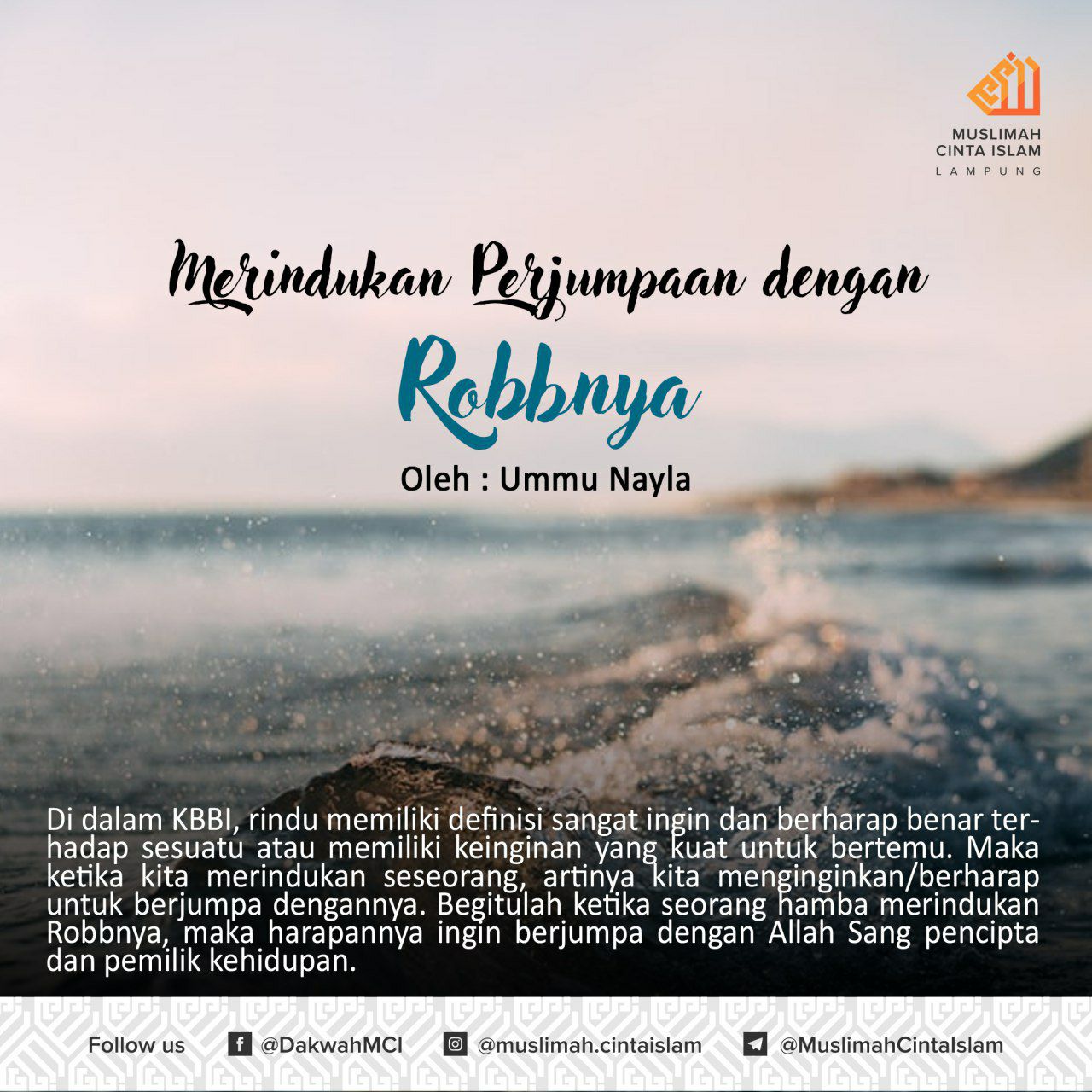 Merindukan Perjumpaan Muslimah Cinta Islam Lampung Facebook