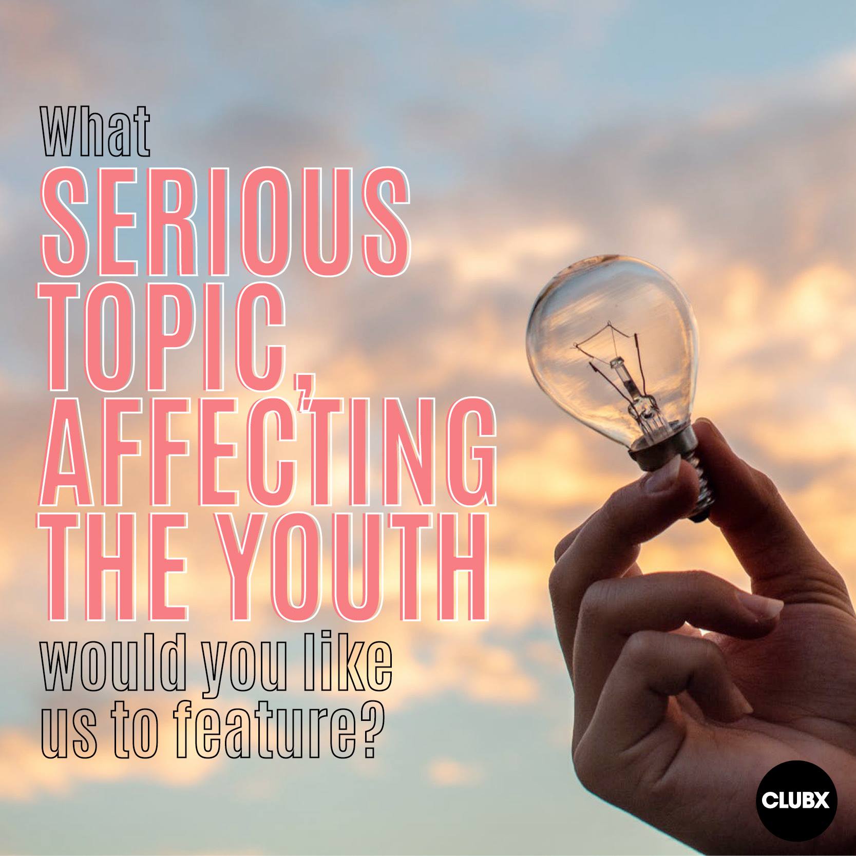 ClubX Magazine - What serious topic should we put the... | Facebook