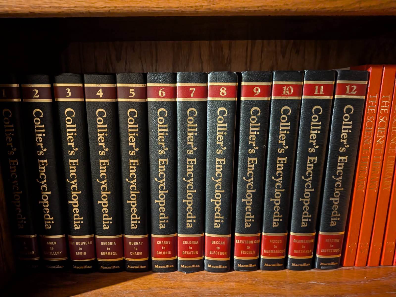 1989 Colliers Encyclopedia Set. 24 volume Plus 2 volume dictionary