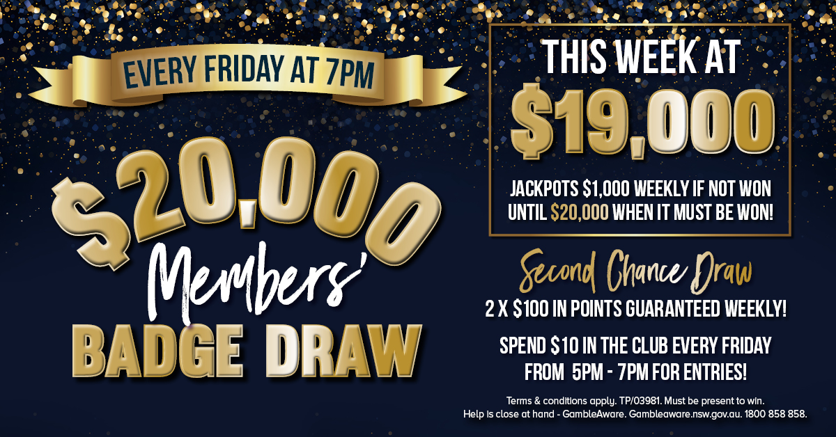Members' Badge Draw