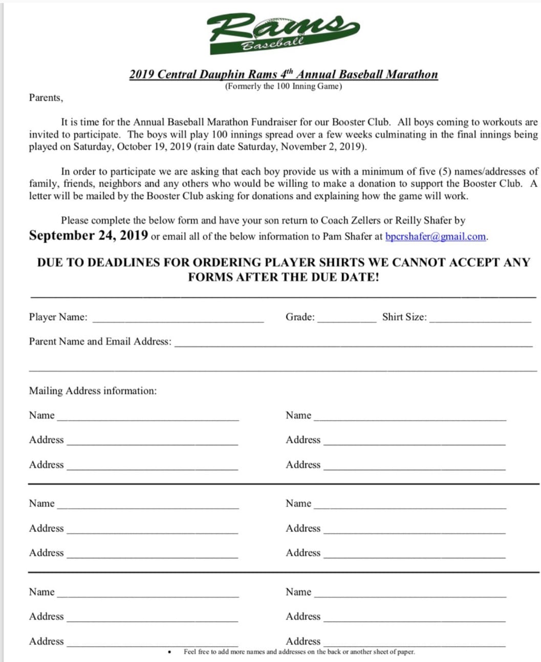 CD Rams Baseball