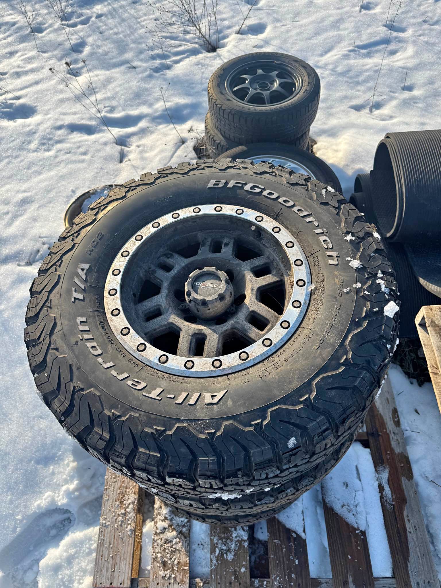6 lug Chevy vision wheels and BF Goodrich ko2 tires 265 75 r16 - Car ...