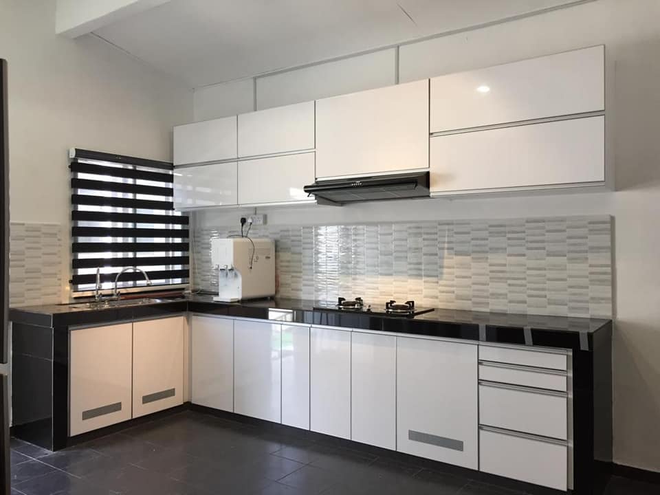 Kabinet Dapur Kemasan Formica Putih Ajc Kitchen Cabinet Facebook