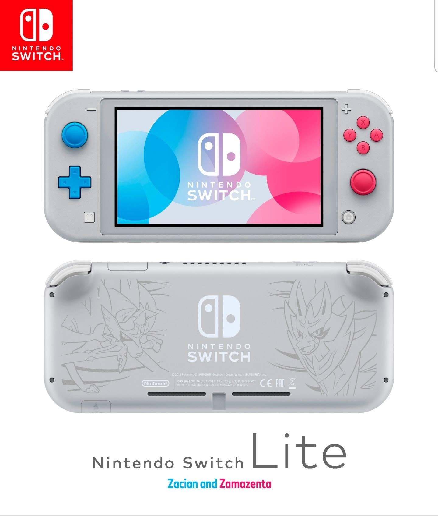 Nintendo Switch Lite Zacian and Zamazenta Edition will also be