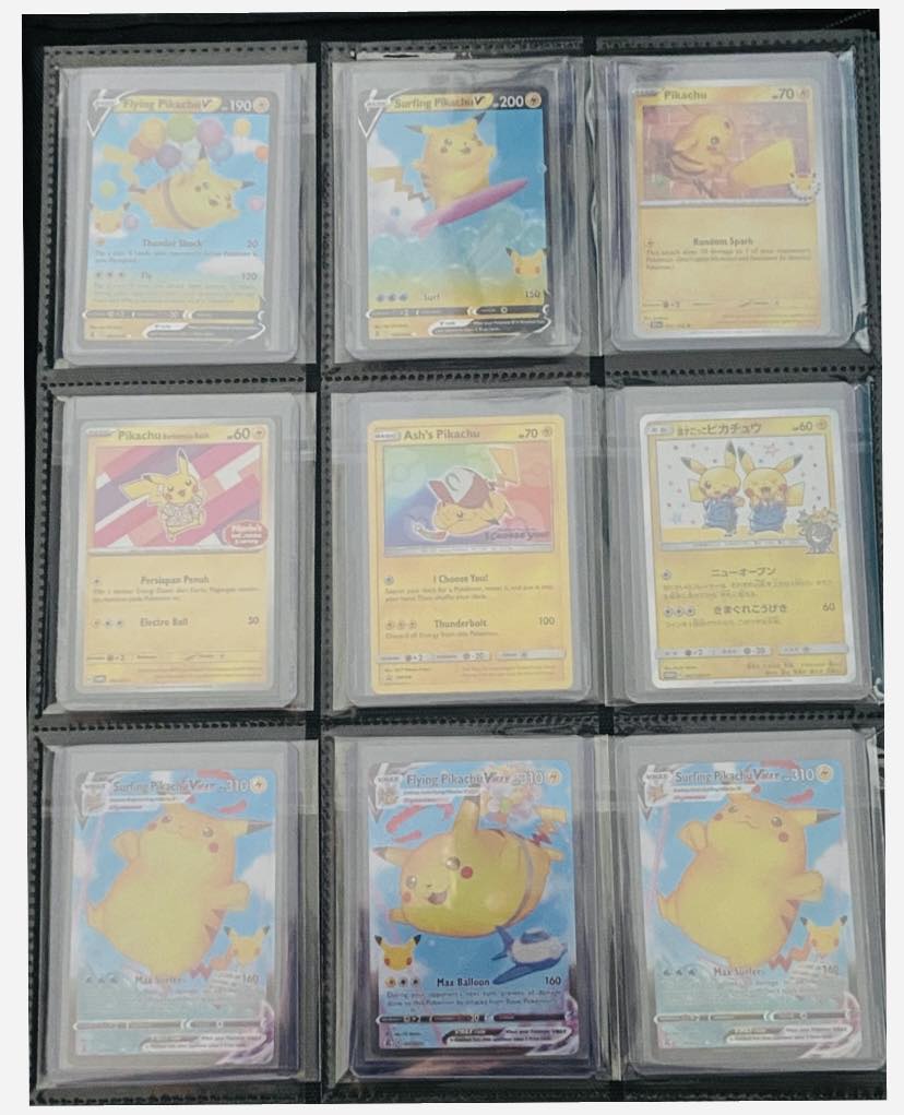 pokemon card binder pikachu for Collectors | 360 Cards who enjoys Pokemon Pokemon 4-pocket Portfolio - Pikachu