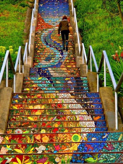 San Francisco's 16th Avenue Tiled Steps art project