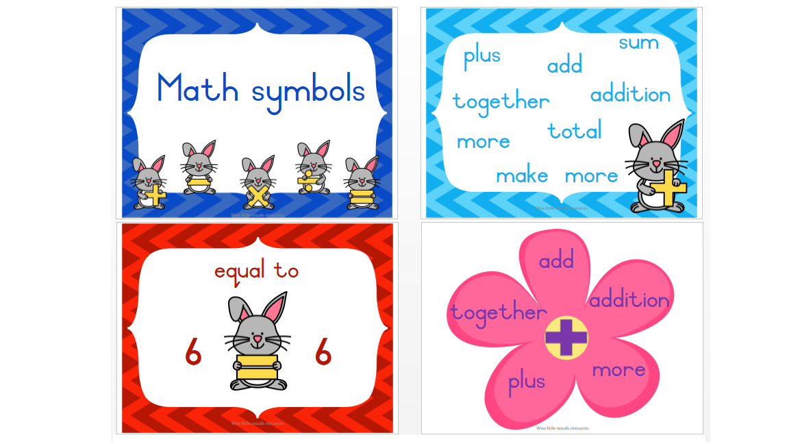 ️ Math symbol posters now... - Wise Little Rascals