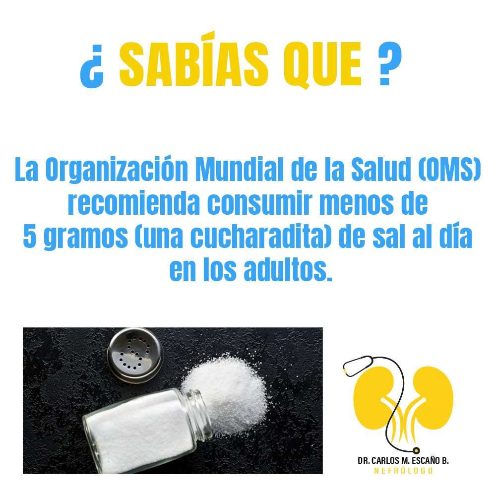 El exceso de sal en la dieta provoca:... - Dr. Carlos Escaño