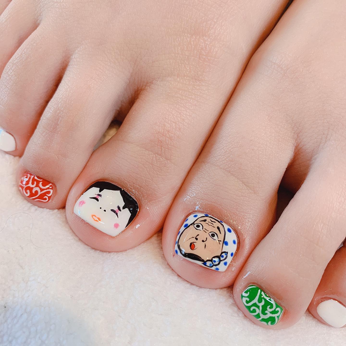 Nalis Goo ひょっとこネイル おかめネイル 唐草模様ネイル ネイル ネイルデザイン 児島ネイルサロン 美爪 Nailaddict Nail ネイル児島 ネイル倉敷 ネイル岡山 ネイル ネイルデザイン ネイル玉野 Nail Nailsgoo ネイルズグー ジェルネイル
