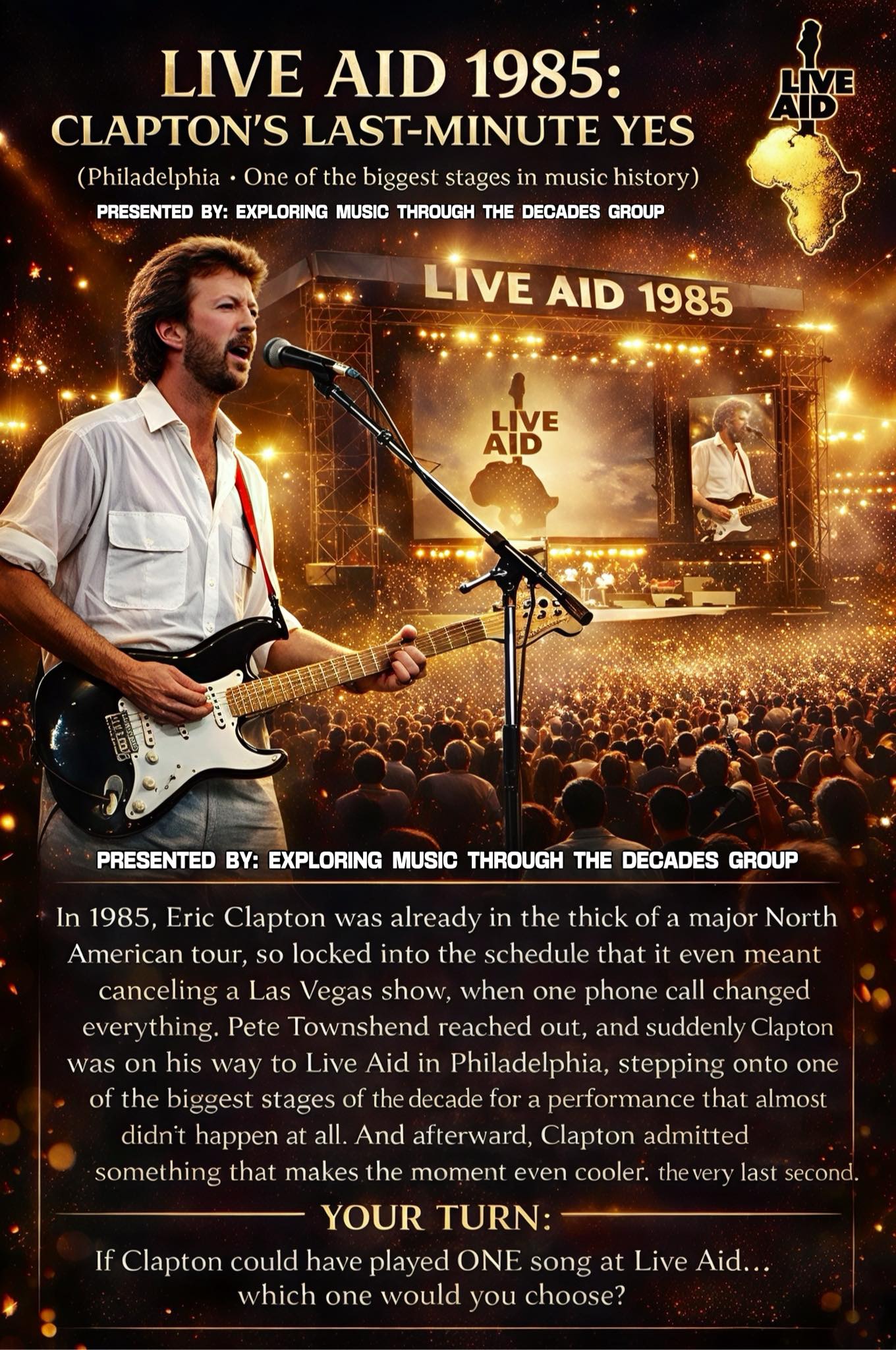 1997 Monserrat benefit concert. What I would have done to be front 