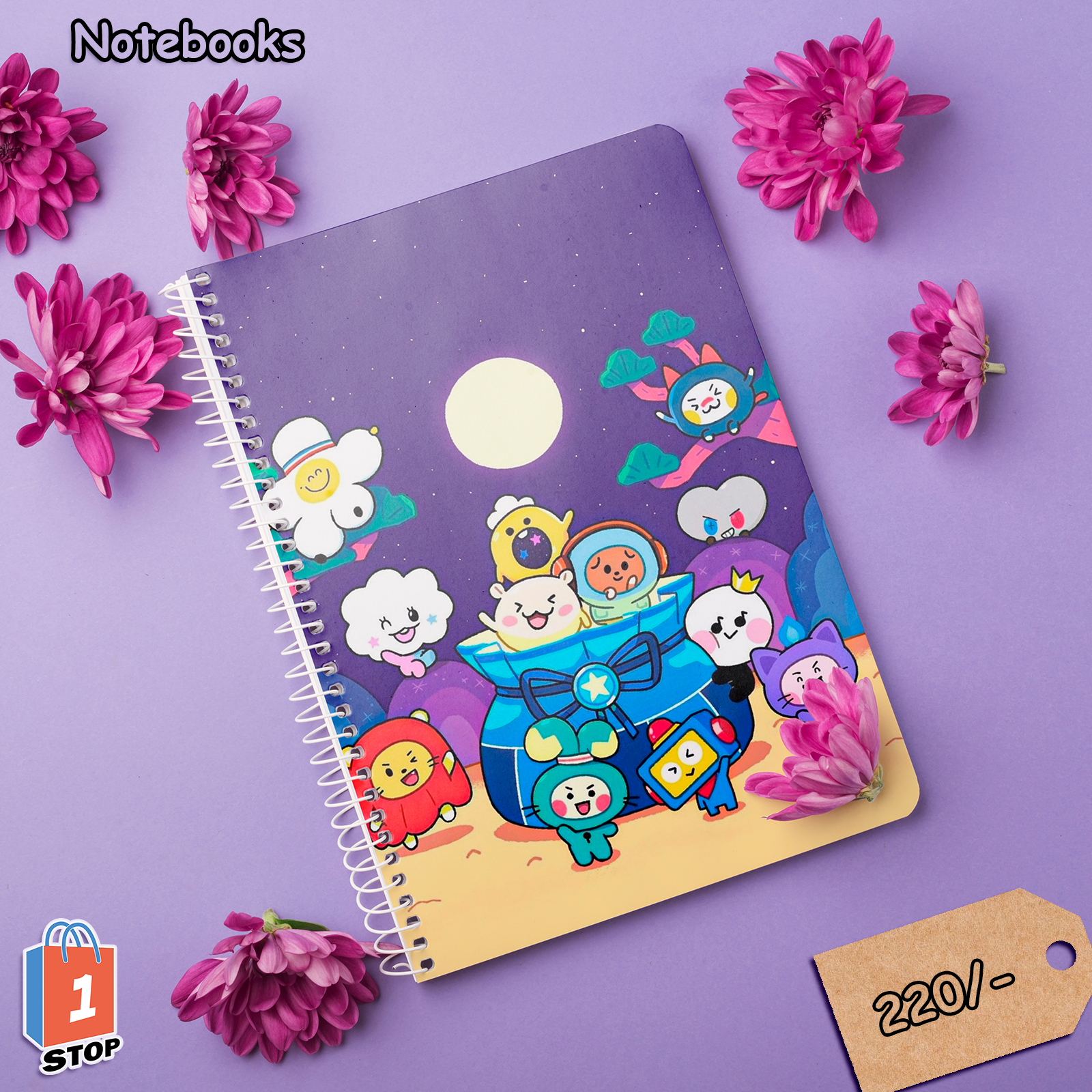 ONE STOP Merchandise - Custom Notebooks are available to order! Send us ...