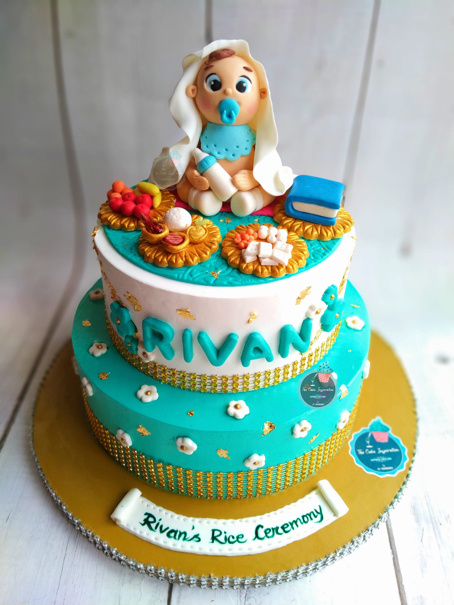 🧿🧿🧿 A Cute Rice ceremony themed... - The Cake Inspiration