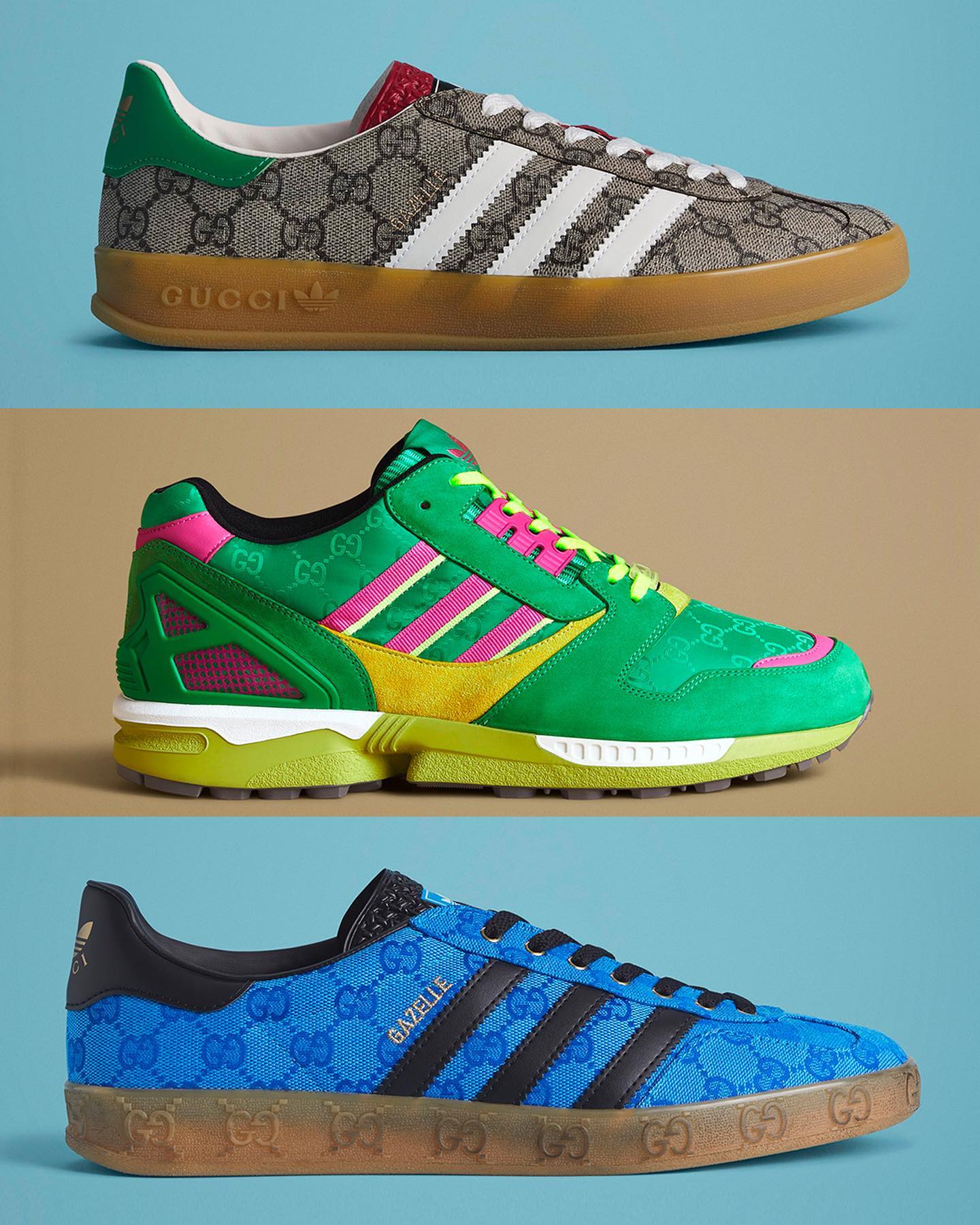 adidas x Gucci Pt2 😍 The ZX8000 is a welcome addition to the