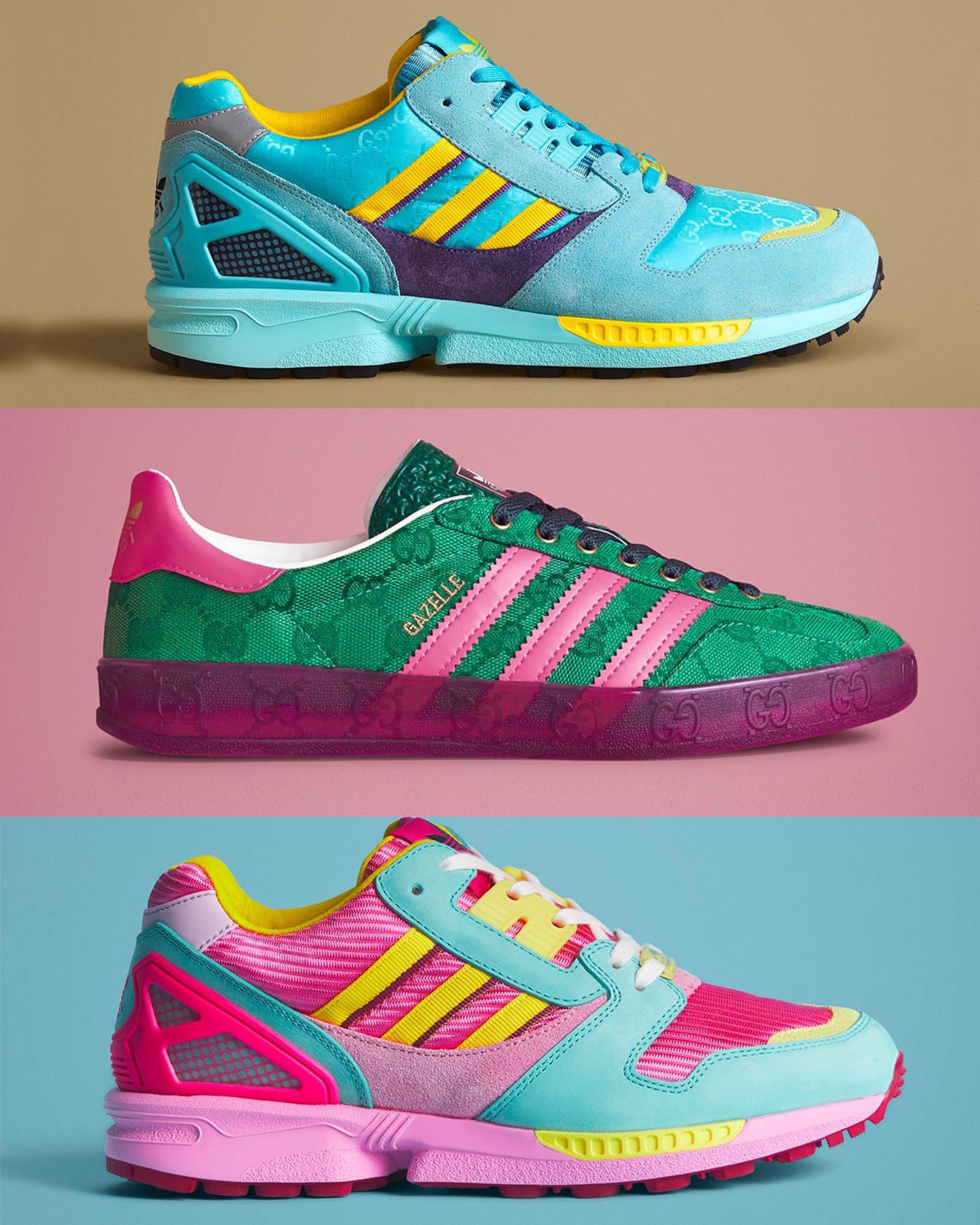 adidas x Gucci Pt2 😍 The ZX8000 is a welcome addition to the