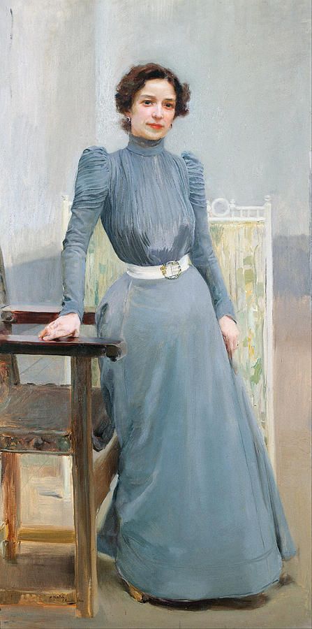 a grey dress in spanish Clotilde by Joaquin Sorolla painter GUESS_TOP VESTITI E TUTE_DONNA