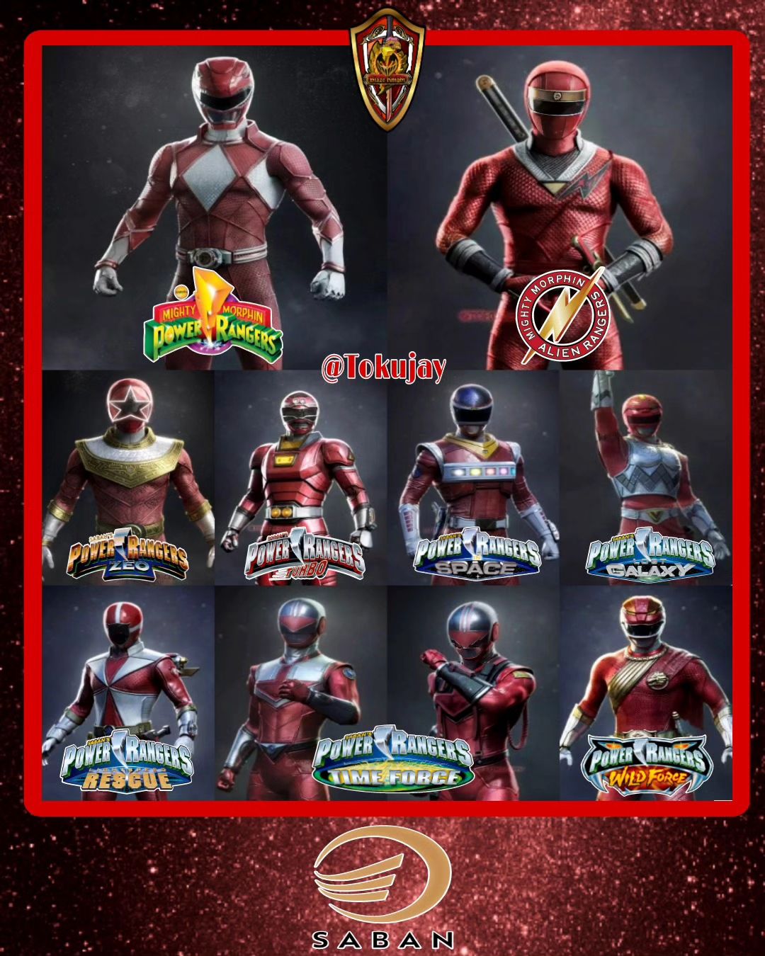 Blaze Knight - Here are all the Red Rangers from the...