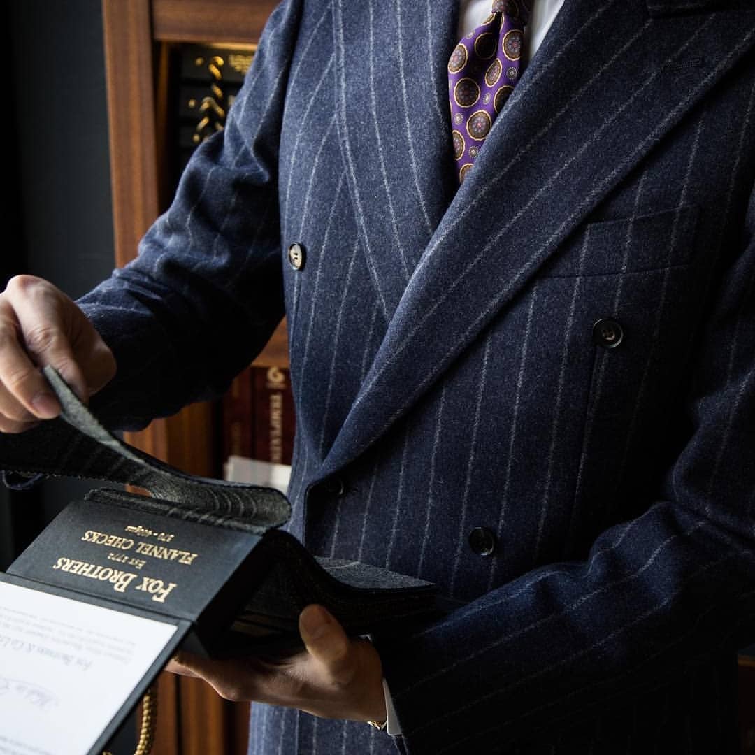 Fox - Heritage Flannel chalk stripe suit, repost from @cortjazz_