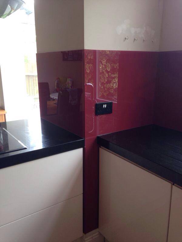 Nice dulux raspberry job from today... - Sprayed Splashbacks | Facebook