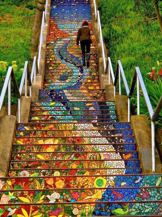 San Francisco's 16th Avenue Tiled Steps art project