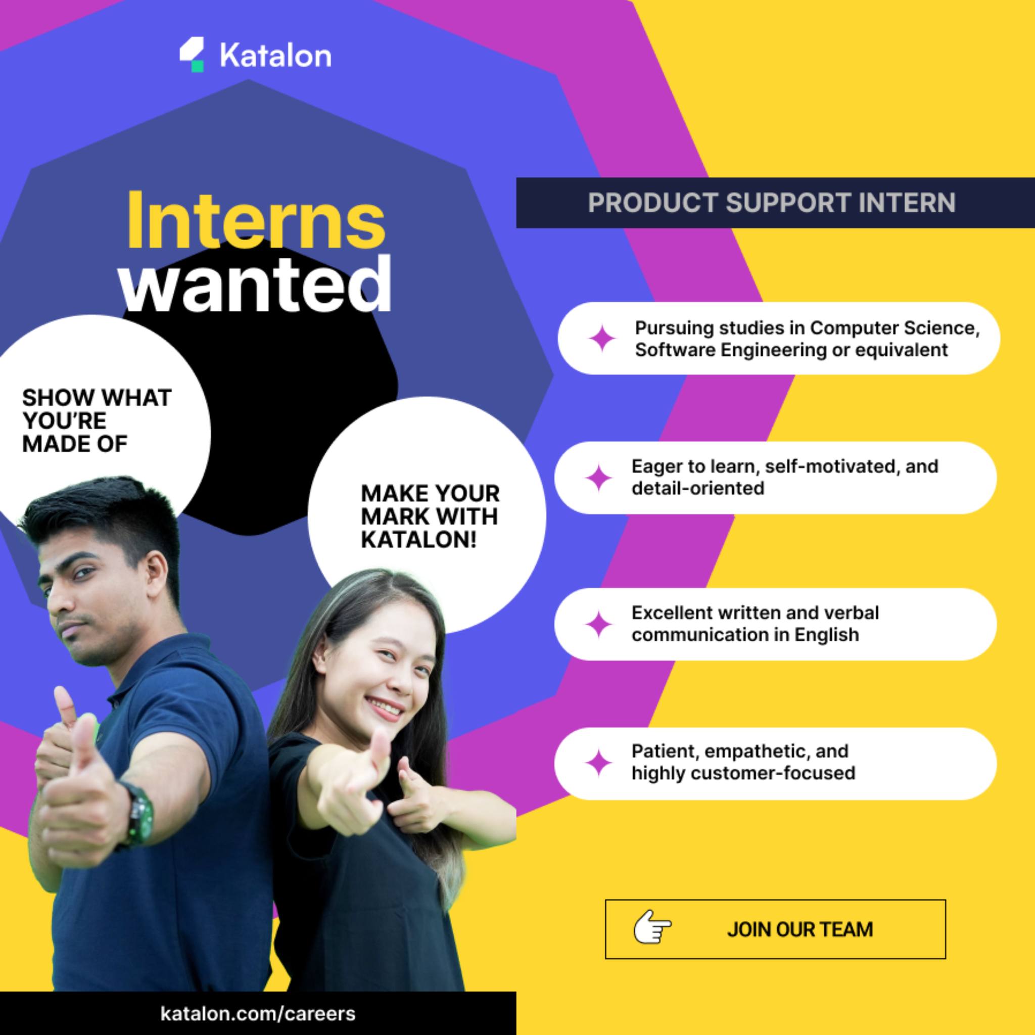 Tuyển Dụng IT Intern - Fresher | 🌟𝑰𝒏𝒕𝒆𝒓𝒏𝒔𝒉𝒊𝒑 𝑶𝒑𝒑𝒐𝒓𝒕𝒖𝒏𝒊𝒕𝒚 𝒂𝒕 𝑲𝒂𝒕𝒂𝒍𝒐𝒏 ...