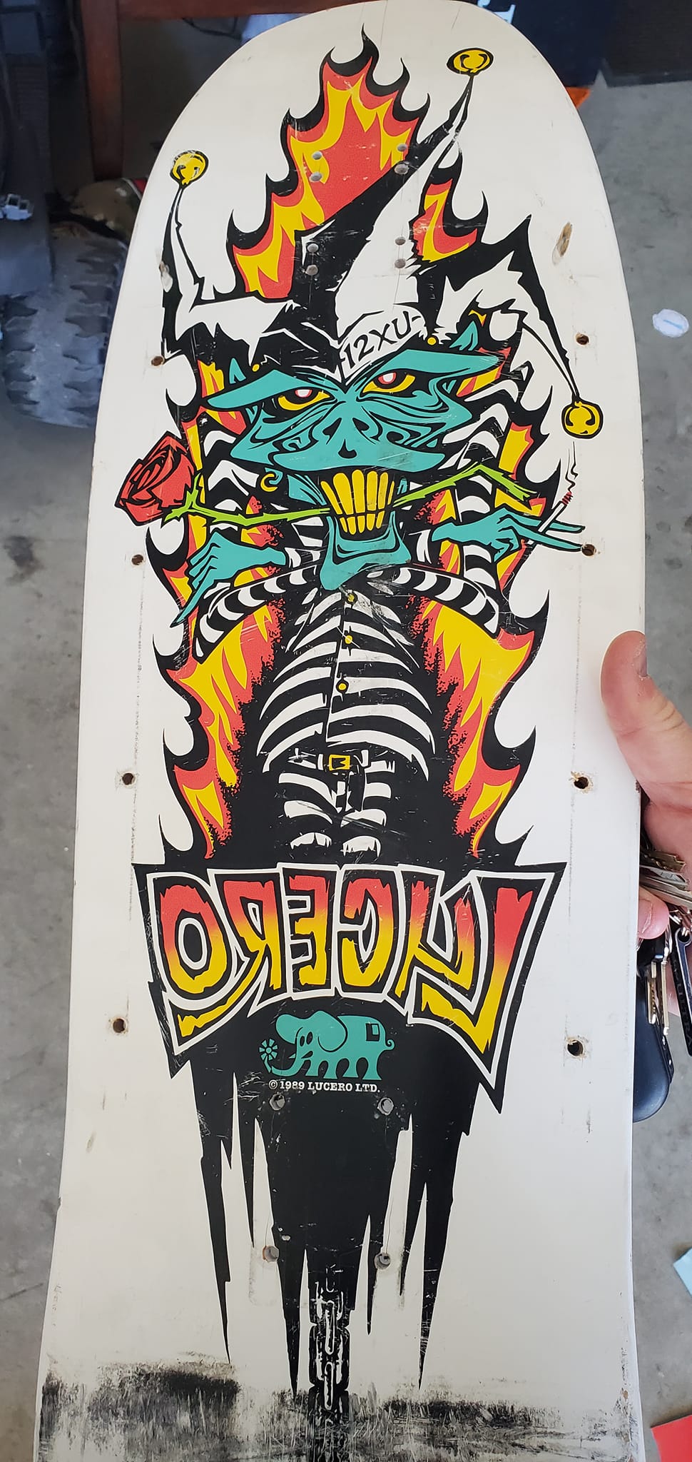 vintage John Lucero スケートボード John Lucero with the John Cardiel candy slick, circa '92