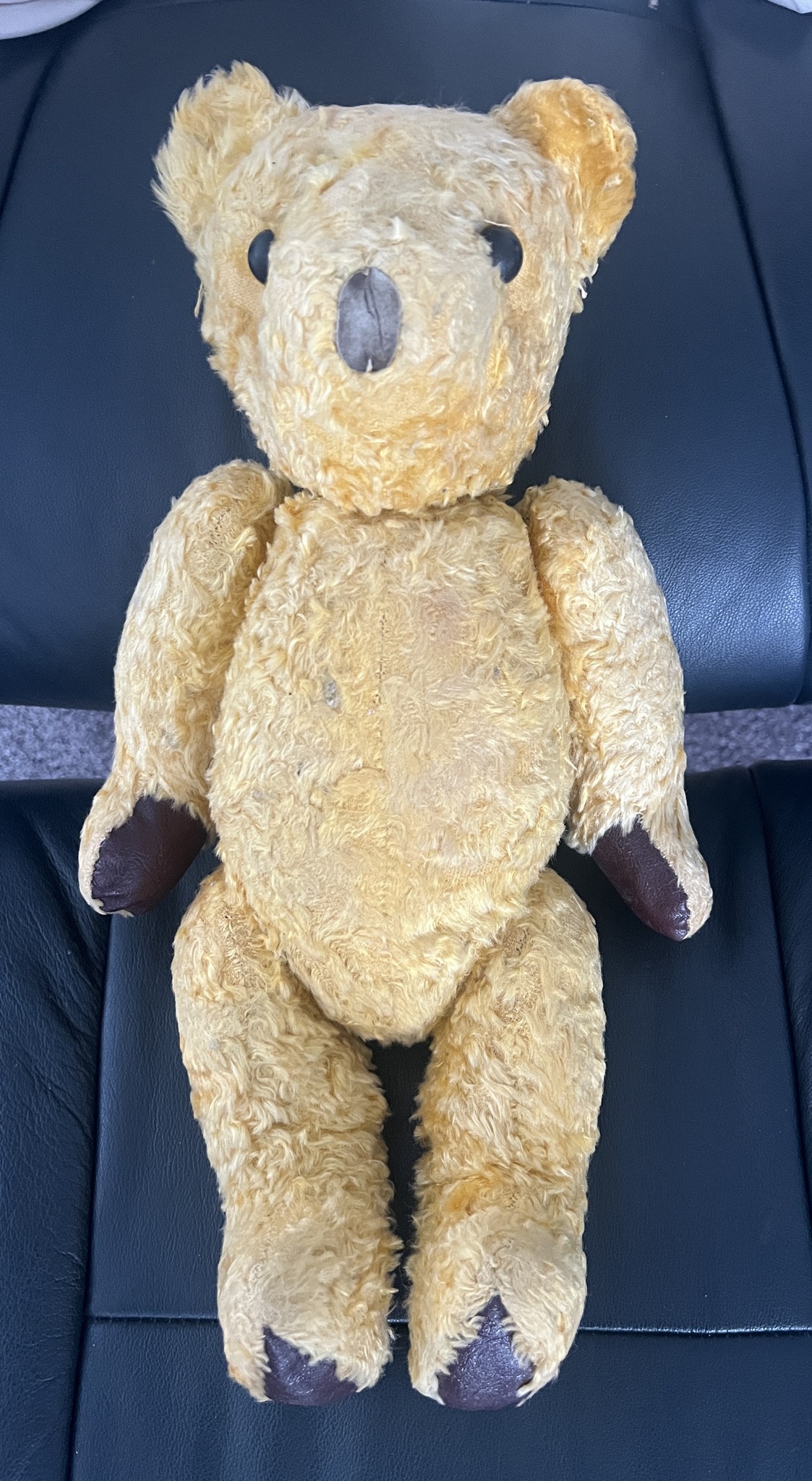 What type of vintage teddy bear is this and is it worth anything?