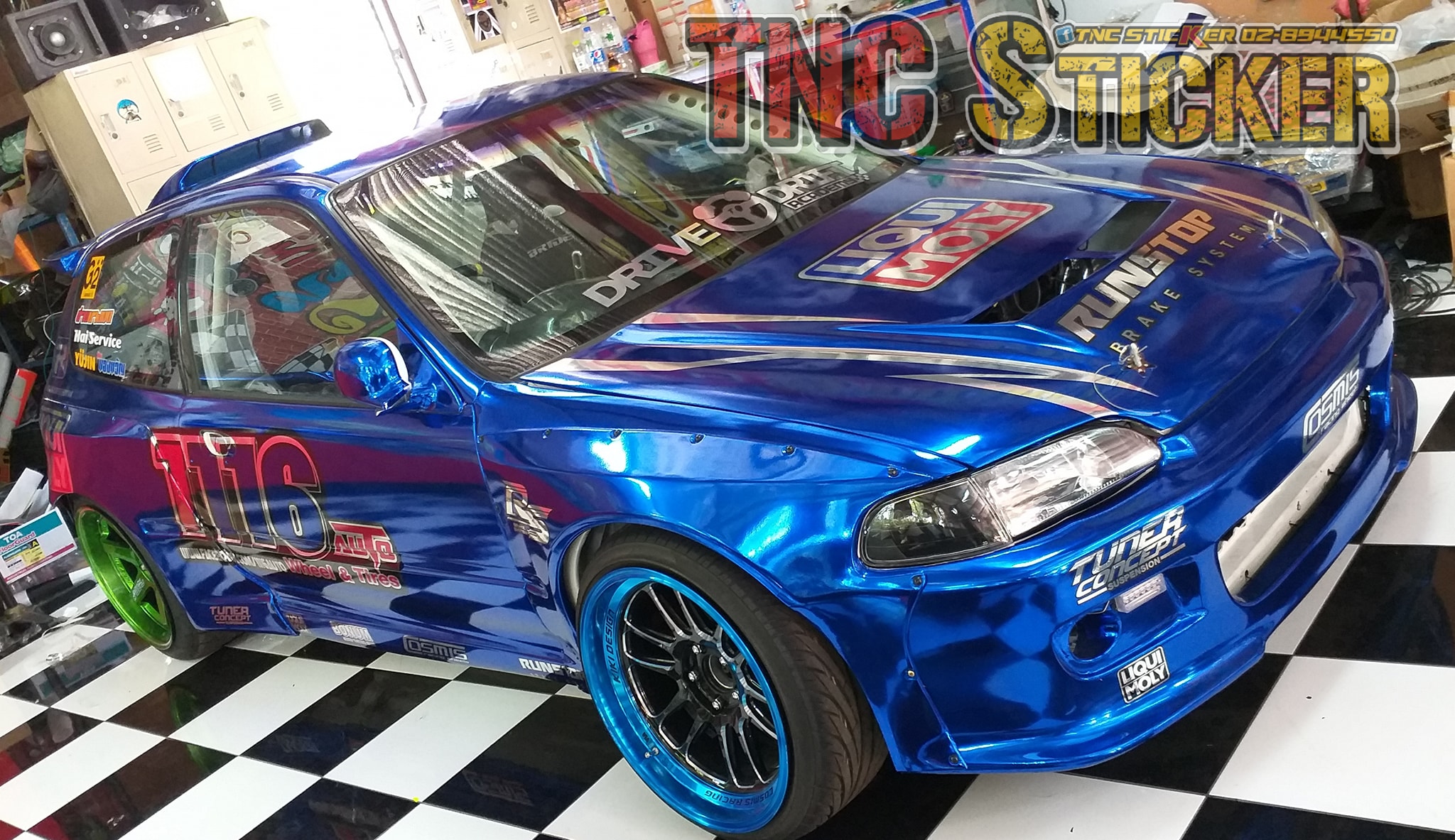 สติ๊กเกอร์น้ำเ... - Tnc Sticker สติ๊กเกอร์แต่งลายรถ 02-8944550