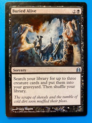 mtg cards like buried alive Altered Art put them into your graveyard Entomb effects? Best entomb redundancy?