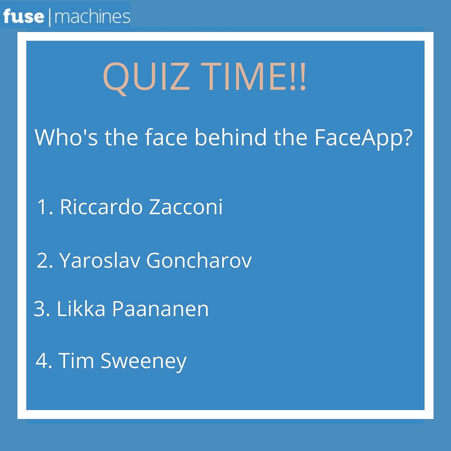Fusemachines - Tricky Tuesday!! Test your knowledge and take this quiz ...