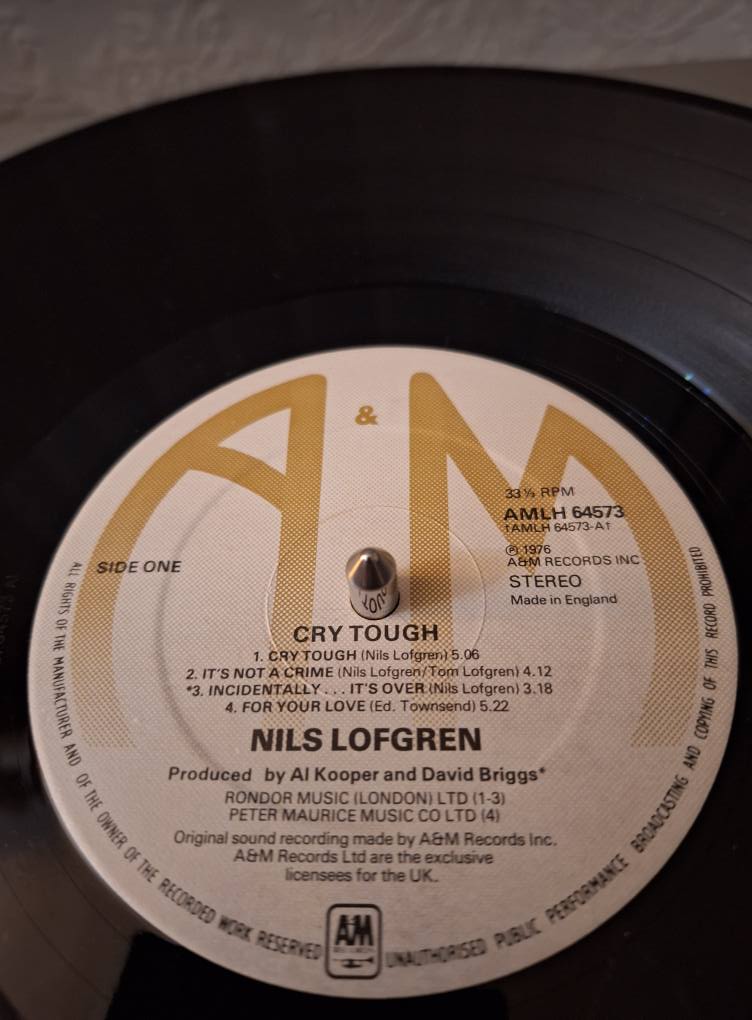Cry tough album promotion in 1976