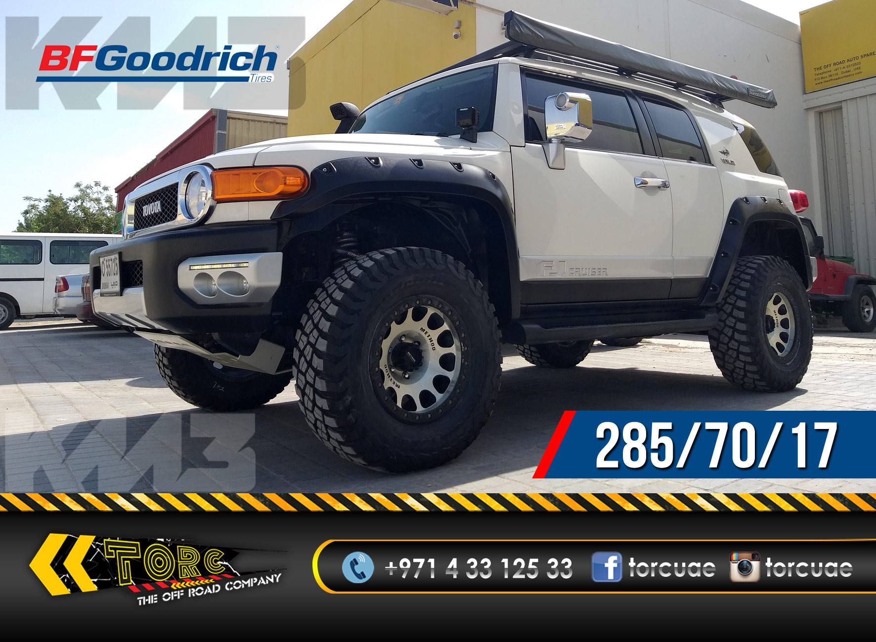 FJ Cruiser on KM3 Tires from BF Goodrich.. 285/70/17 #bfgtires 