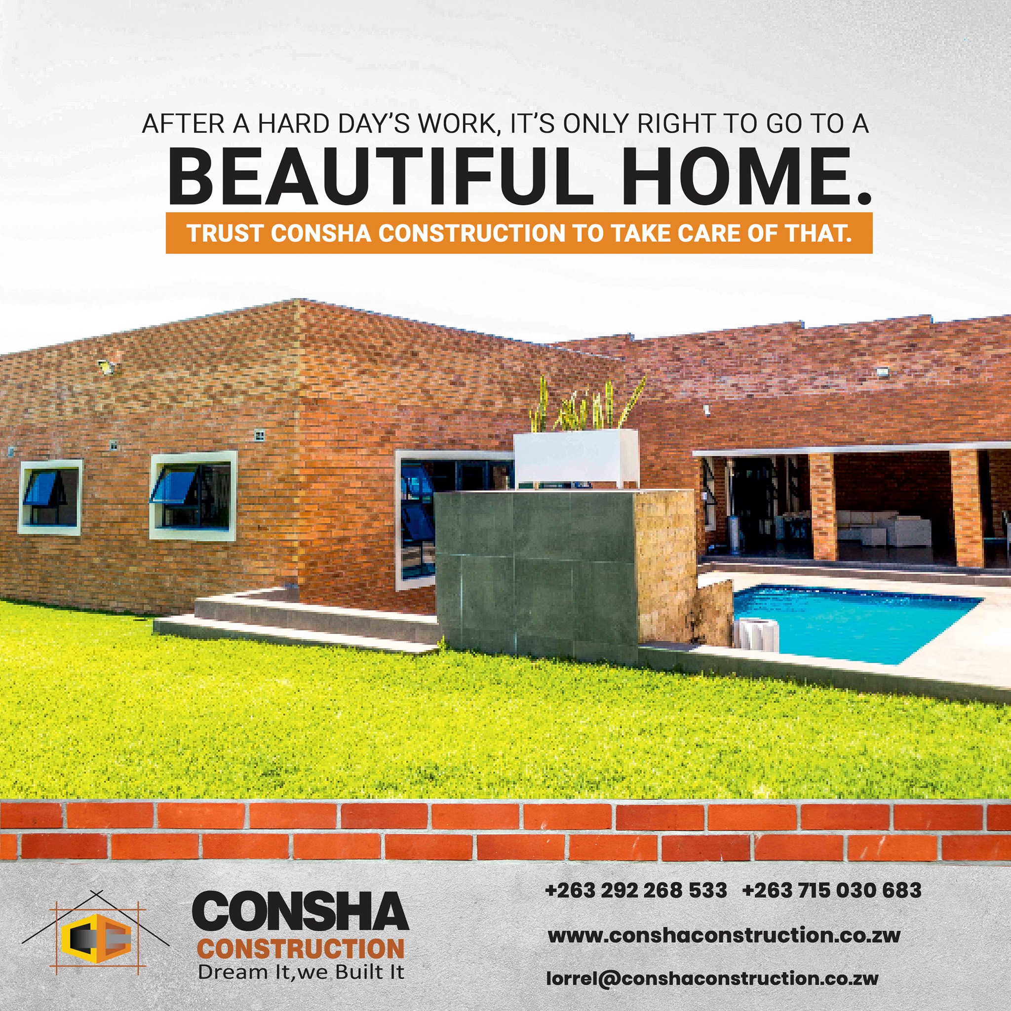 After a hard day’s work, it’s only... - Consha Construction | Facebook