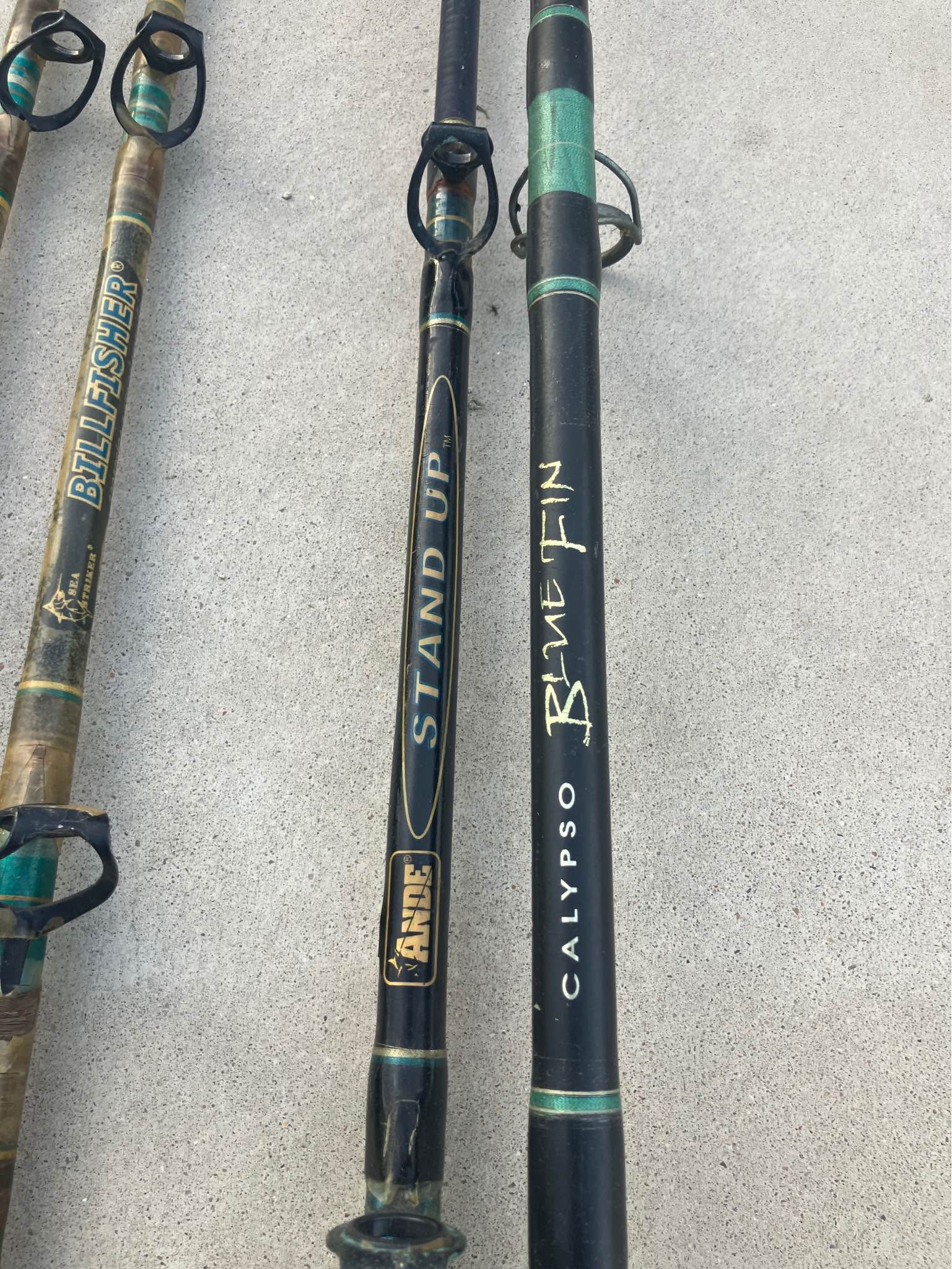 calypso blue fin fishing pole Legacy Strip/Tip Trolling Rod | Offshore Big Game Calypso Blue Fin Heavy Action