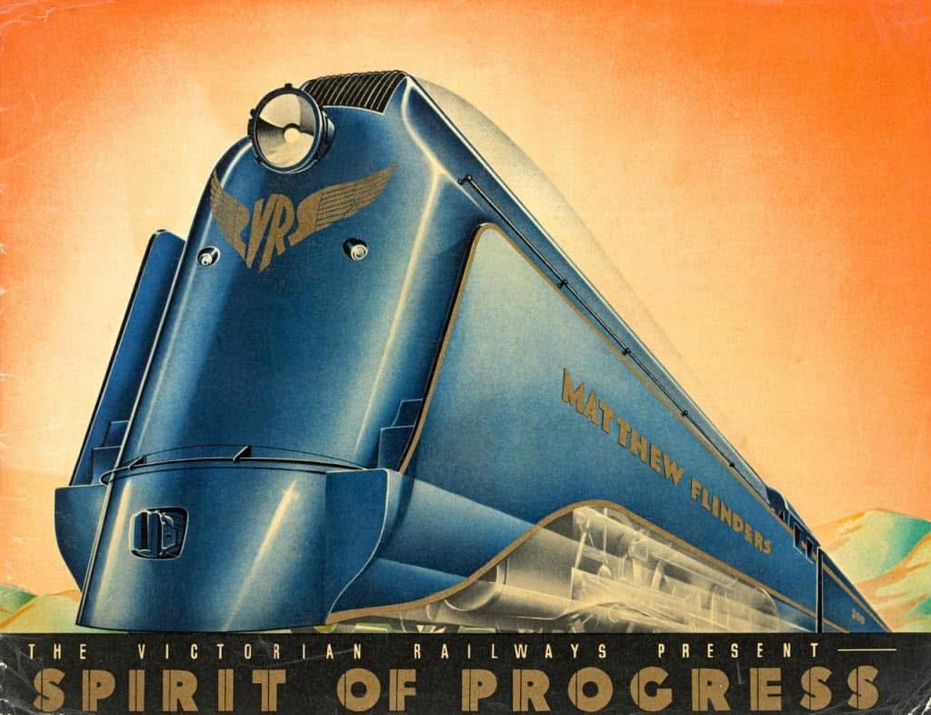 The Spirit of Progress train launched in 1937 by Victorian Railways