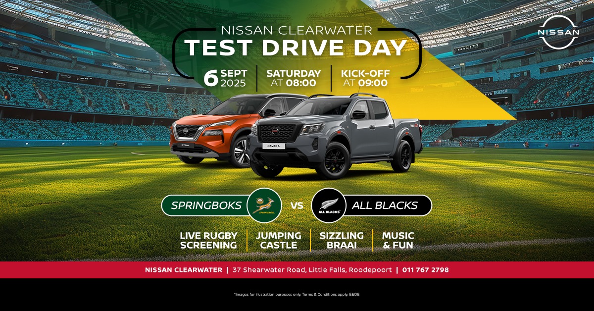 Rev Up & Rugby: Test Drive Day – Springboks vs All Blacks