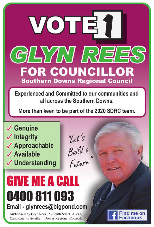 Glyn Rees - for Southern Downs Regional Council