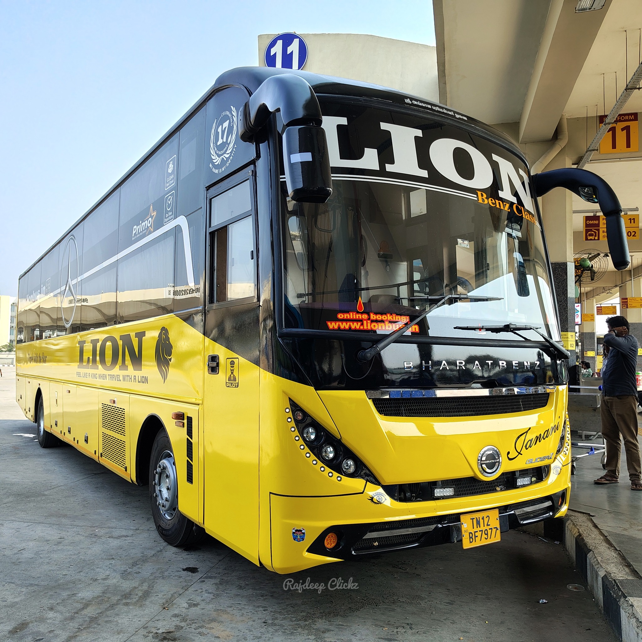LION Travels TN-12BF-7977 Bharat Benz 1824 BSVI MG GliderZ+ AC