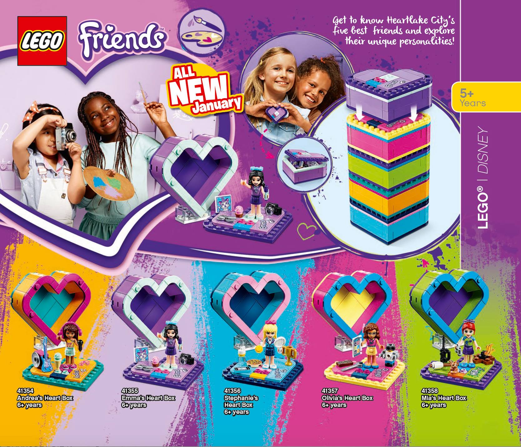 専用ページ　04 Get to know Heartlake City's five best friends heart box and