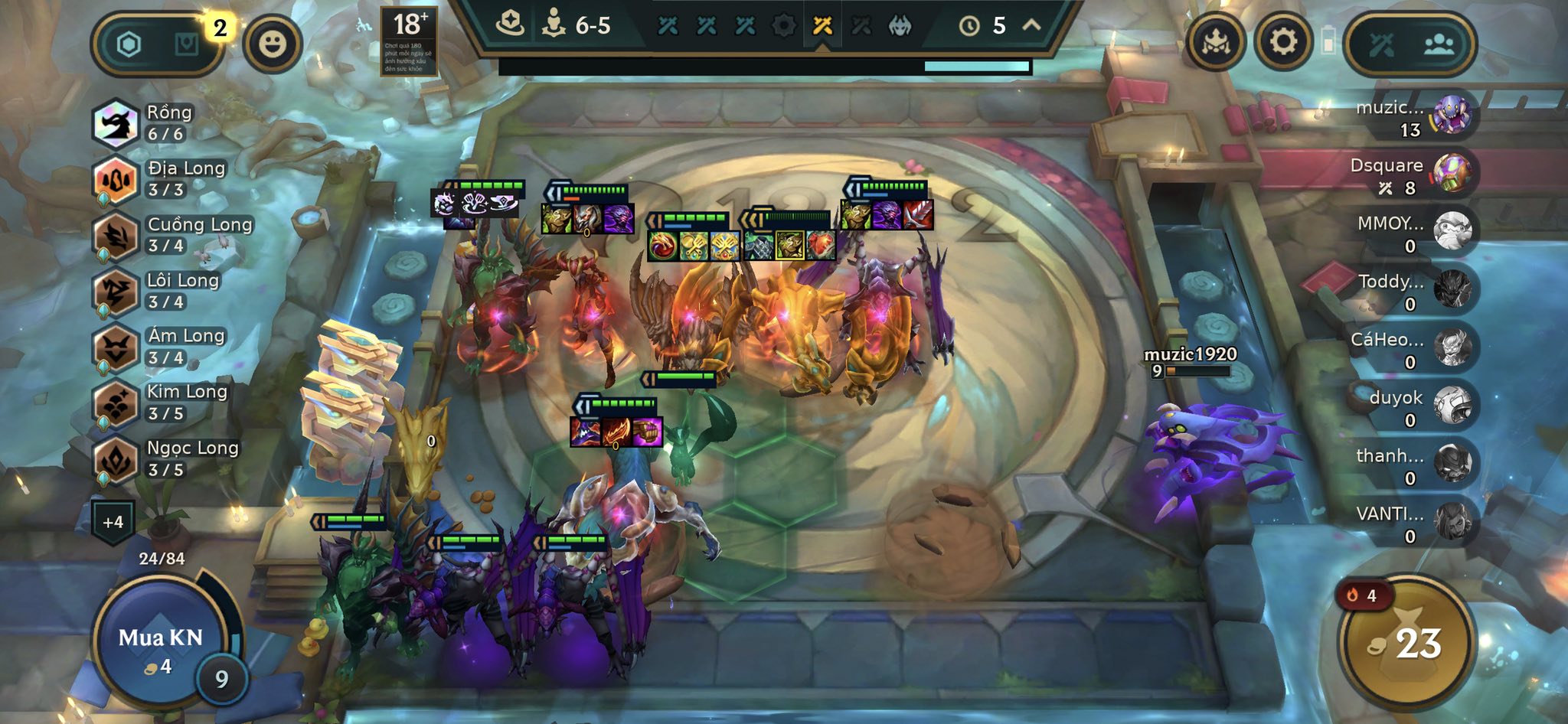 Mình nuôi 6 rồng thì team bạn bán sạch all in trúng secret 2 con bá ...