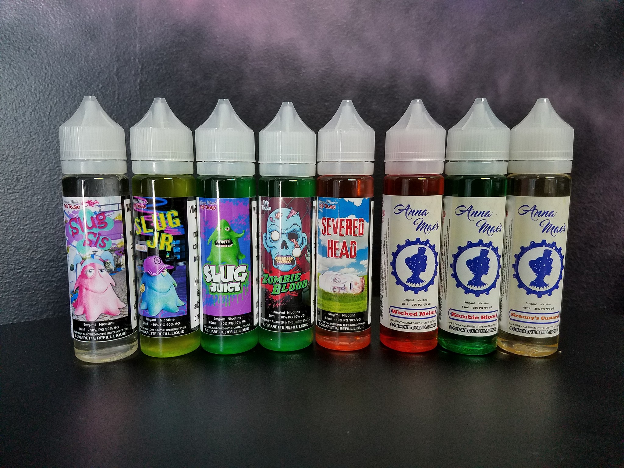 zombie blood vape juice Vapor - ❗❗VAPE ALERT❗❗ Anna Mae's ejuice is now in stock! Severed Head Slug Slug jr. Slug Sis Wicked Melons Grannys Custard Come try our new juice's! KIND JUICE NECTARS Flavor:Watermelon peach lime disposible vapes ACTIVE™ Axil