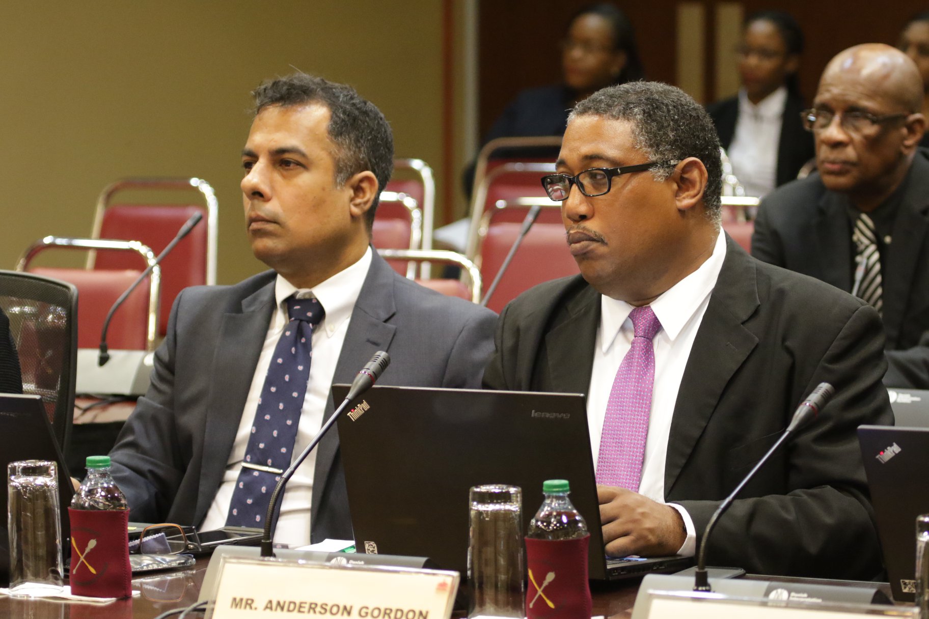 Parliament - From left to right: Mr. Recarb Ali, Deputy Court Executive ...