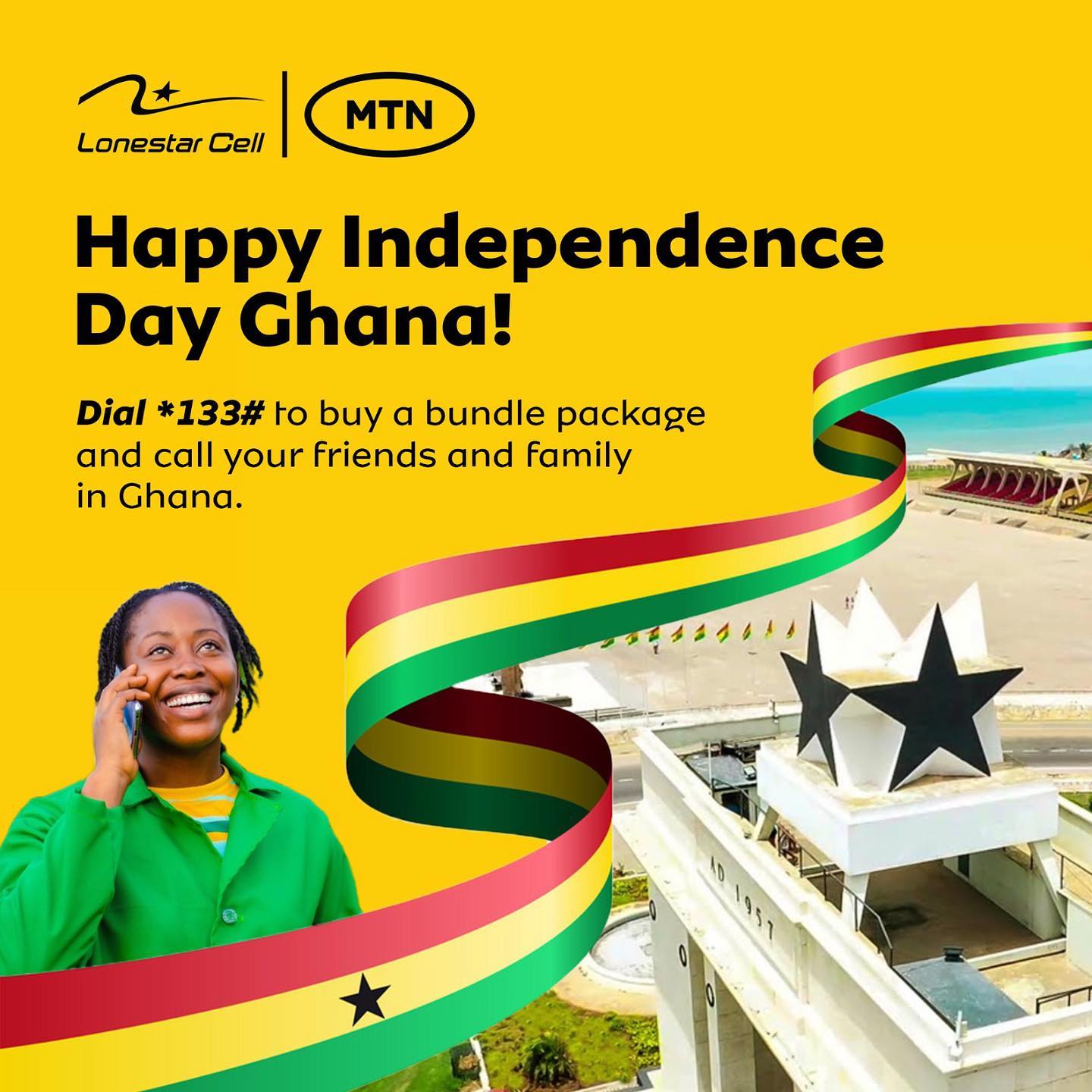 Happy Independence Day Ghana!... - Lonestar Cell MTN