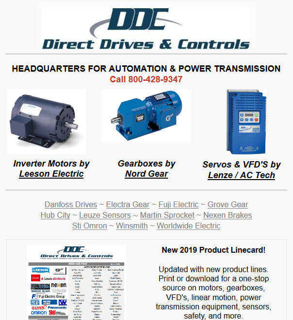 Direct Drives & Controls | Orange CA