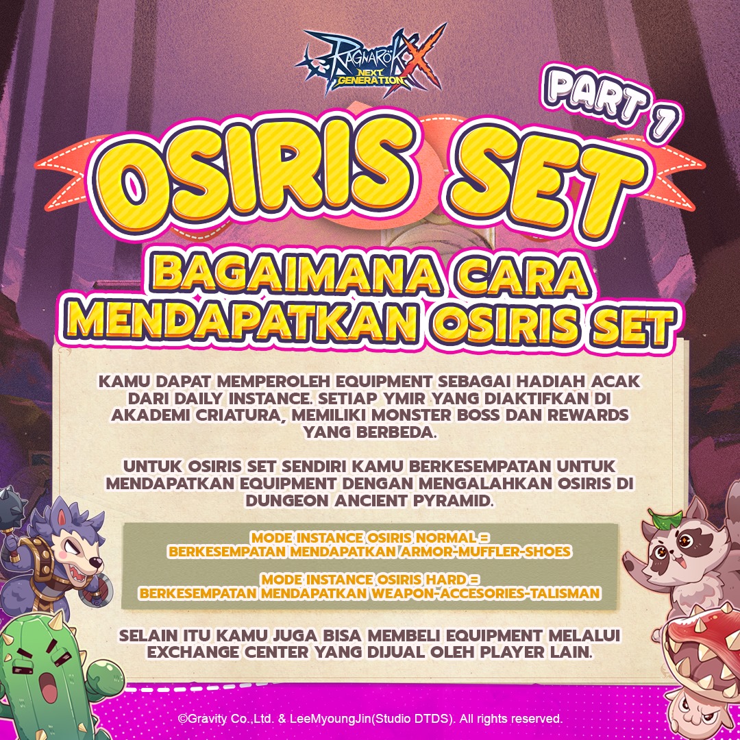 Together We #ROX | Osiris... - Ragnarok X: Next Generation | Facebook