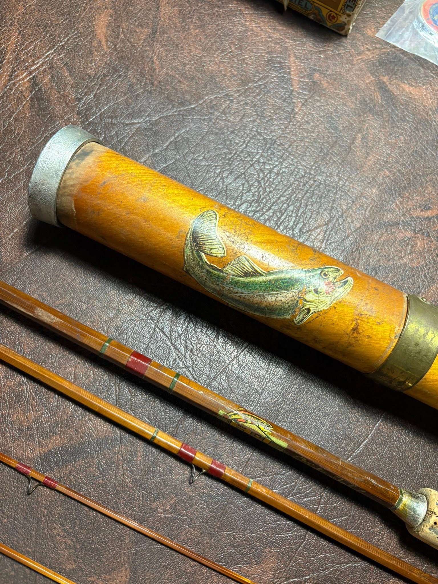 What is the age of a 9 1/2ft golden fly fishing rod made by