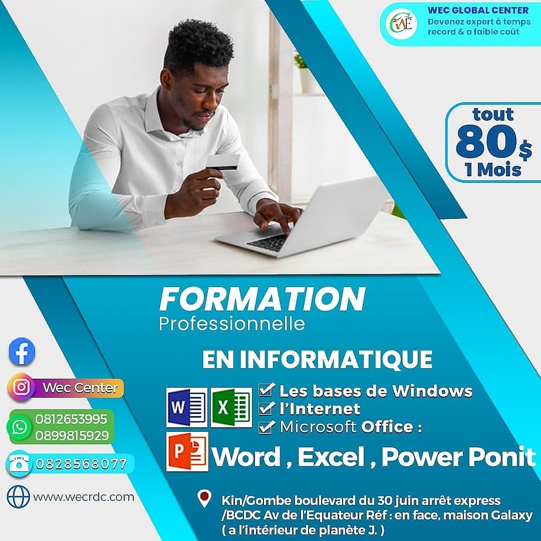 Wec Center - Formation professionnelle. INFORMATIQUE...