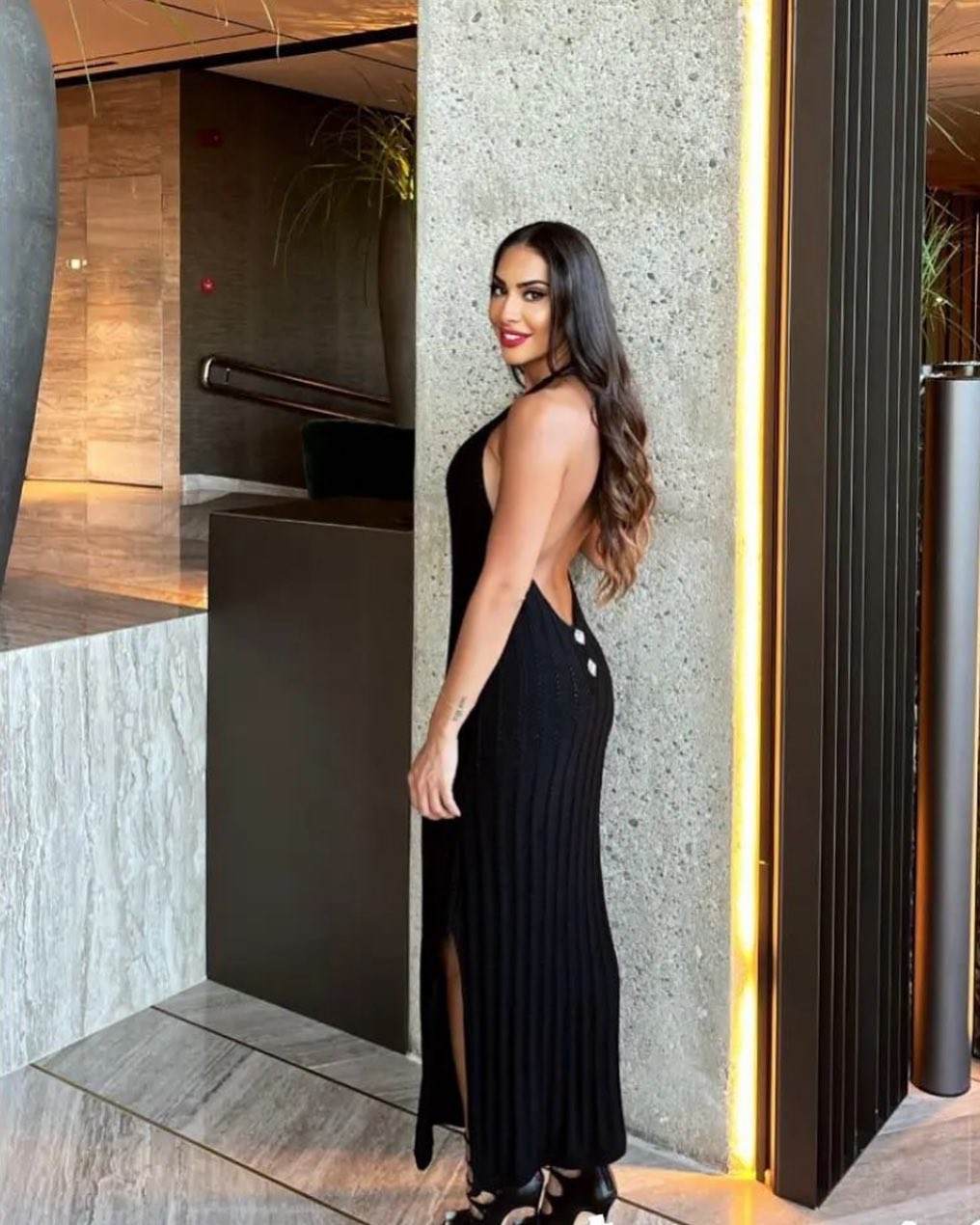 ganni black knit dress BACK TO 🖤 @marisapoupoutsi looking so hot in our #new @ganni # knitdress • Thank you for choosing #tiffanyboutiquecy #tiffanygirls #alwaysinstyle #ganni #fw22 #newseason #newarrivals Enrich:FEB122026