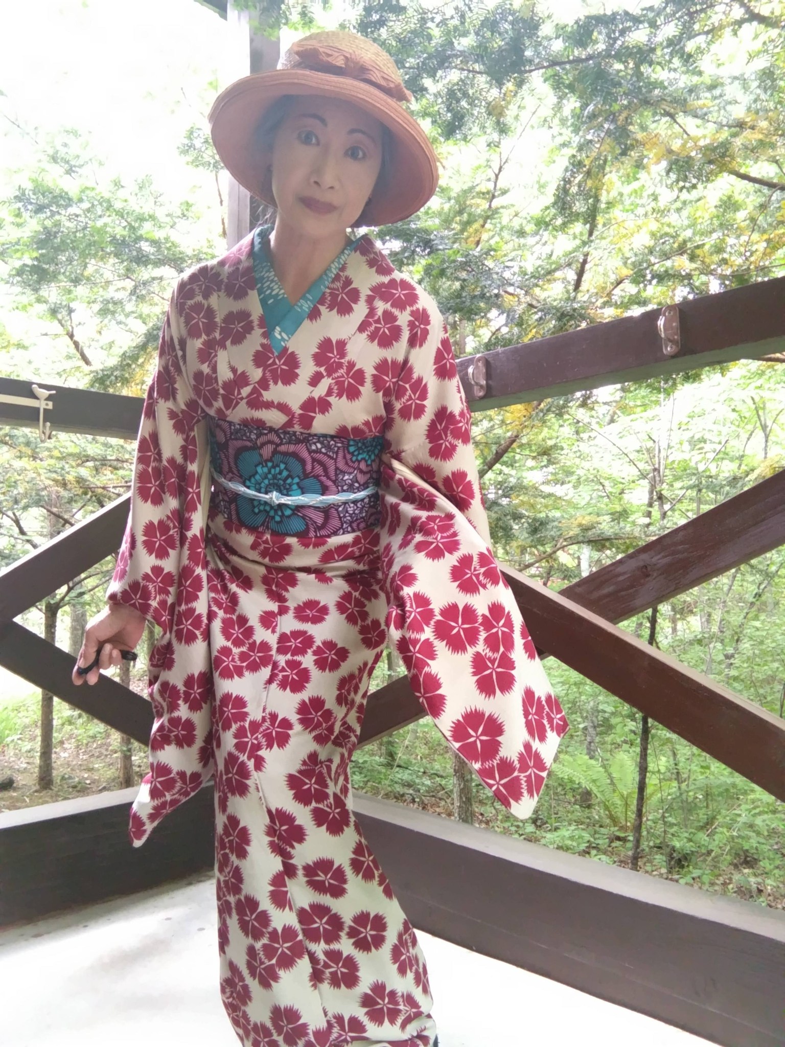 久々の袋帯】 豊洲の鮨文さんに片岡鶴太郎さんデザインの帯を締めて 